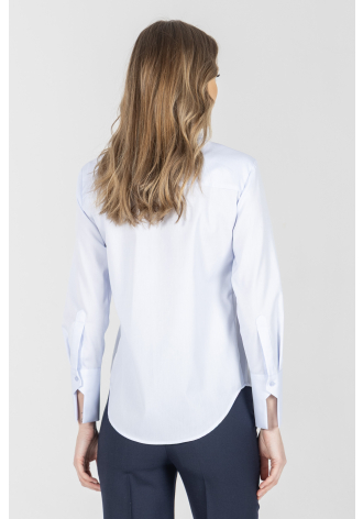 Biznesowa koszula w kolorze niebieskim