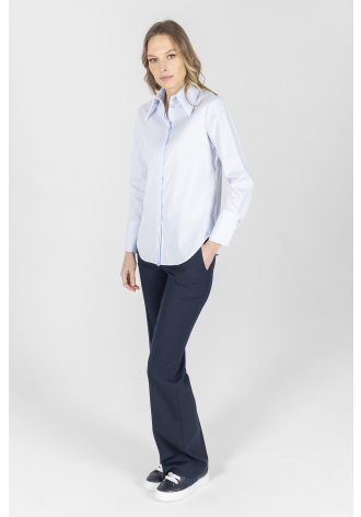 Biznesowa koszula w kolorze niebieskim