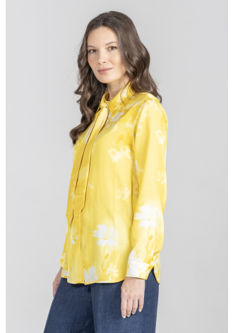 Biznesowa bluzka z dopinanym kołnierzykiem