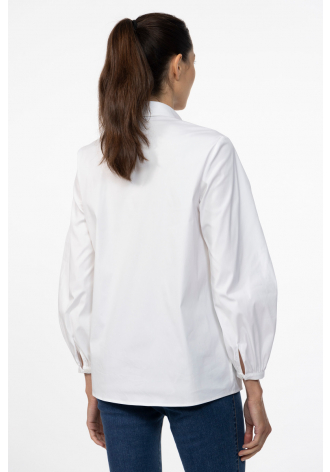 White shirt with fancy sleeves