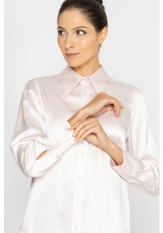 Elegant pastel pink shirt