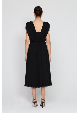 Elegant black evening dress