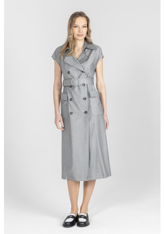 Biznesowa szmizjerka w kolorze szarym