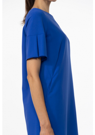 Straight cobalt blue dress