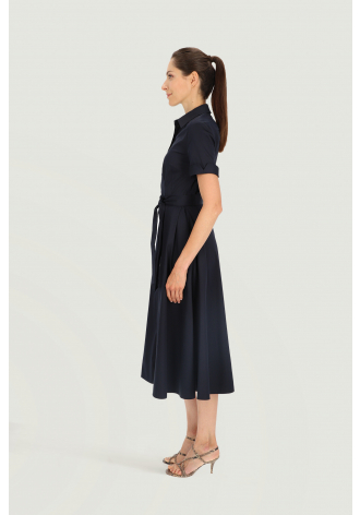 Navy blue shirtdress