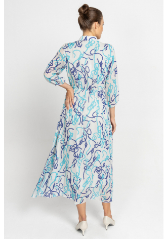  Airy dress with an elegant printed design 