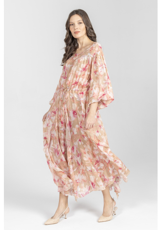 Zwiewna sukienka w kwiatowy print