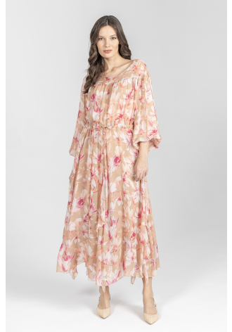 Zwiewna sukienka w kwiatowy print