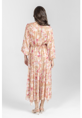 Zwiewna sukienka w kwiatowy print