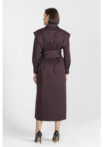 ORO: Sukienka w kolorze bordowym