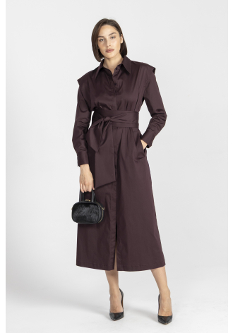 ORO: Sukienka w kolorze bordowym