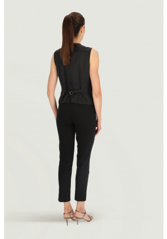 Black suit vest