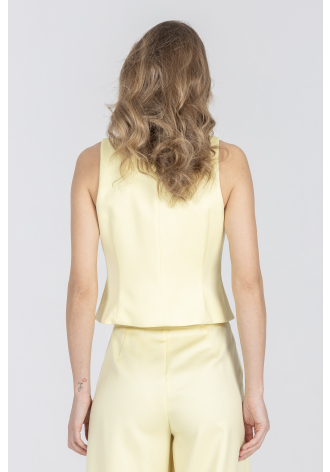 Garniturowa kamizelka w kolorze jasnożółtym Limited Edition