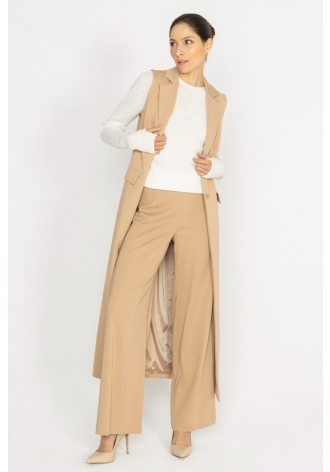 Elegant gold and beige trousers 