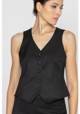  Elegant black waistcoat