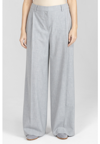 Biznesowe szare szerokie spodnie