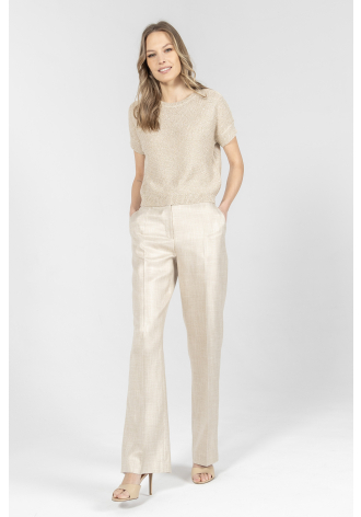 Biznesowe spodnie w kolorze beżowym