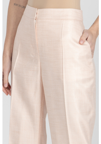 Eleganckie spodnie w kolorze pudrowego różu