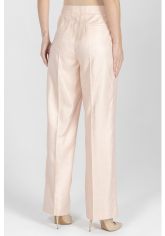 Eleganckie spodnie w kolorze pudrowego różu