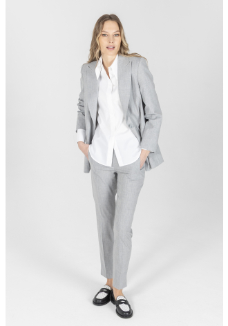 Biznesowe spodnie w kolorze szarym