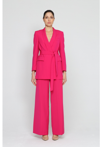  Elegant magenta trousers with wide legs