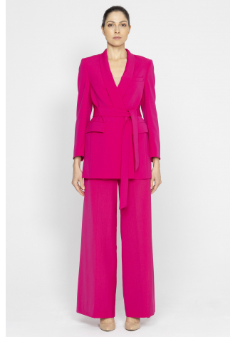  Elegant magenta trousers with wide legs