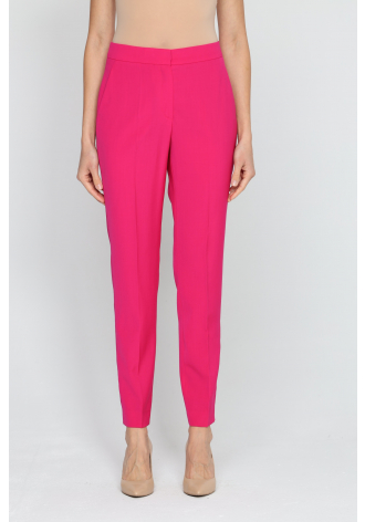  Elegant magenta slim-leg trousers