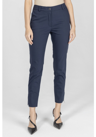 Marineblaue Hose mit engem Bein