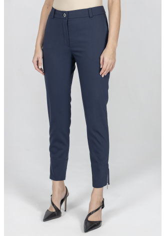 Marineblaue Hose mit engem Bein