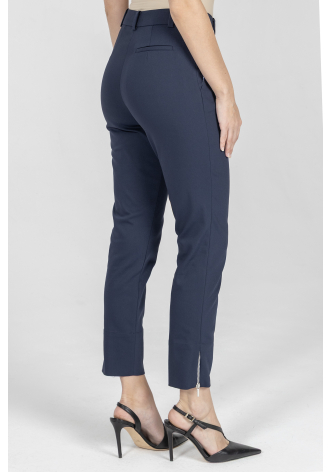 Marineblaue Hose mit engem Bein