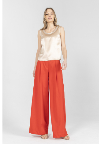 Eleganckie spodnie w kolorze czerwonym