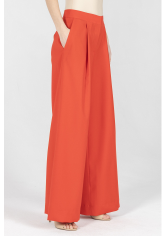 Eleganckie spodnie w kolorze czerwonym