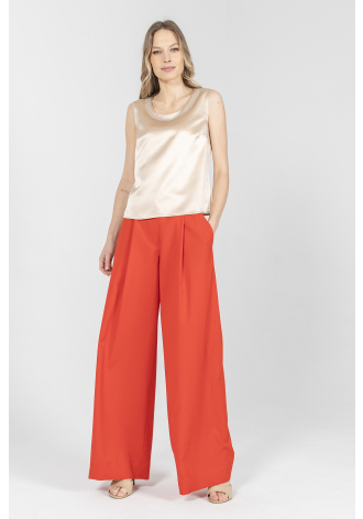 Eleganckie spodnie w kolorze czerwonym