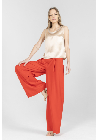 Eleganckie spodnie w kolorze czerwonym