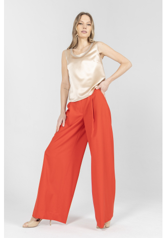 Eleganckie spodnie w kolorze czerwonym