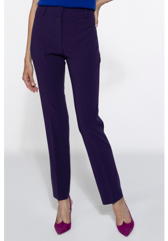 Elegant slim purple trousers