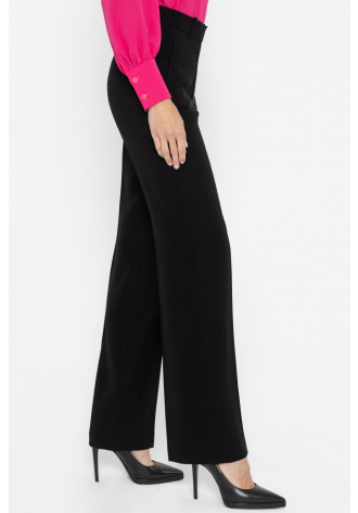 Czarne proste eleganckie spodnie