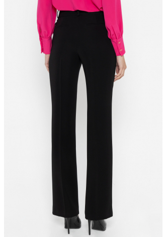 Czarne proste eleganckie spodnie
