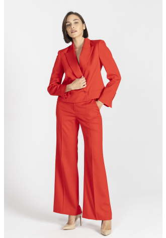 Czerwone eleganckie spodnie