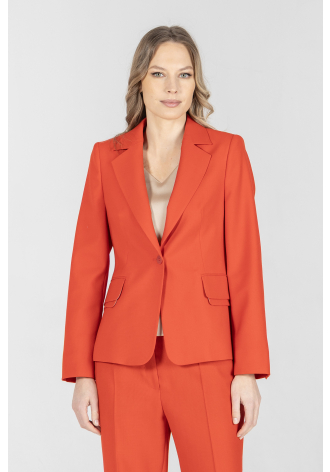 Czerwona marynarka z wełny