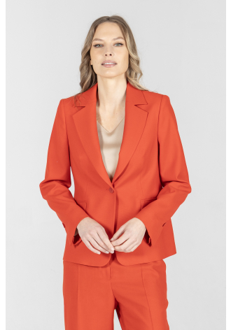 Czerwona marynarka z wełny