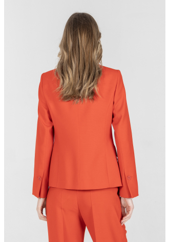 Czerwona marynarka z wełny