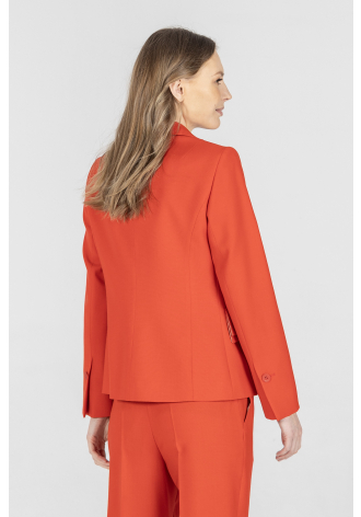 Czerwona marynarka z wełny