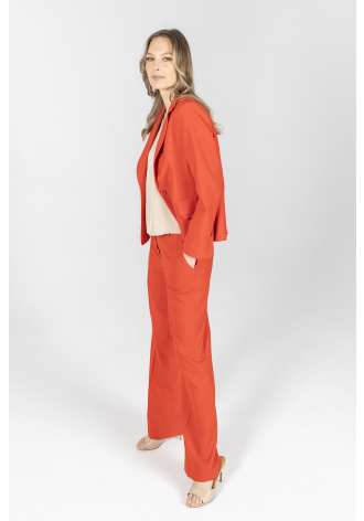 Czerwona marynarka z wełny