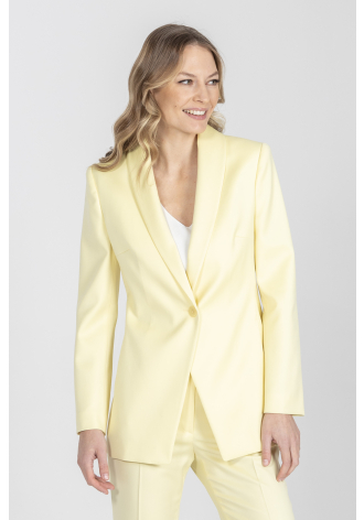 Biznesowa marynarka w kolorze jasnożółtym