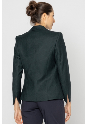 Green close-fitting jacket 