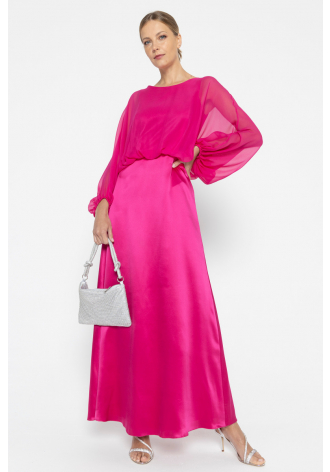 Juicy pink overlay dress