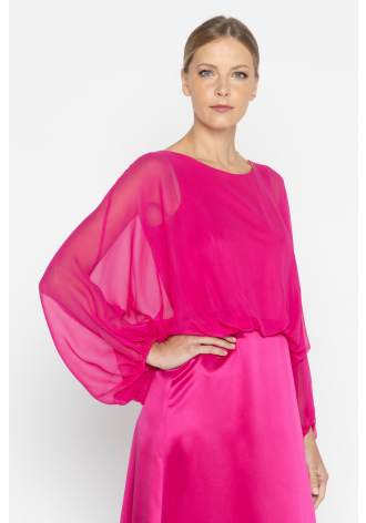 Juicy pink overlay dress