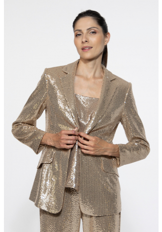 Gold elegant blazer