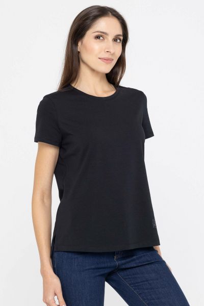 Bawełniany czarny t-shirt